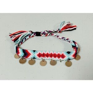 Pink Blue Geometric Braided Charm Anklet Ankle Bracelet Jewelry 💖✨ #jewelry